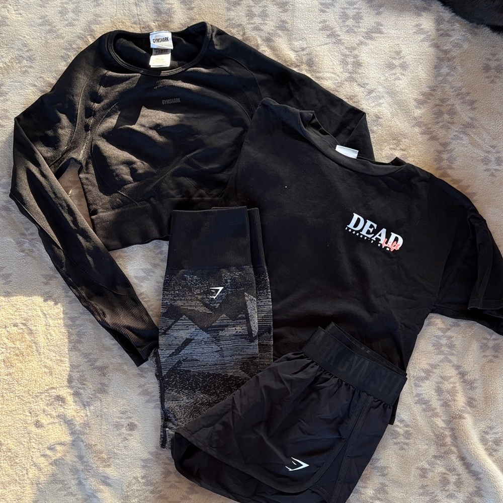 Gymshark | Black Activewear Set | Size S